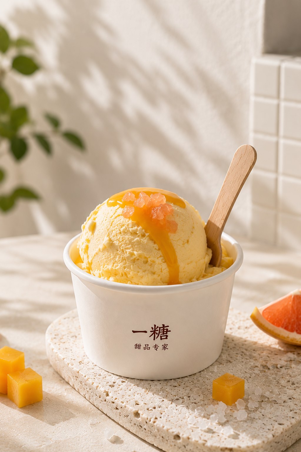 一糖杨枝甘露 Gelato 甜品视觉